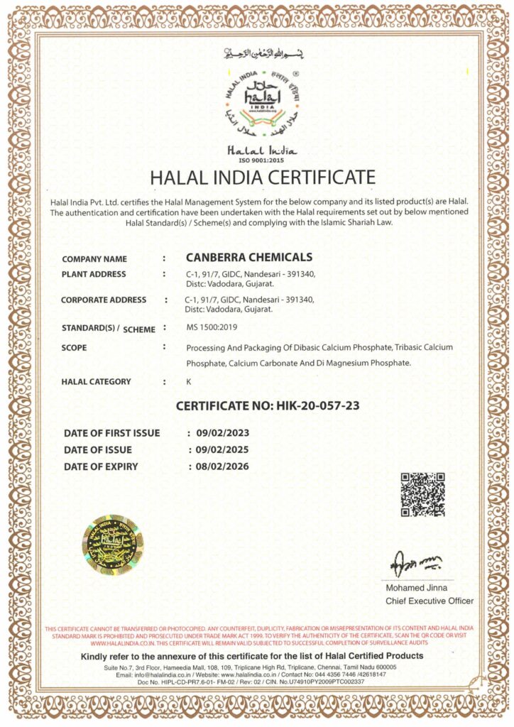 Halal India Certificate
